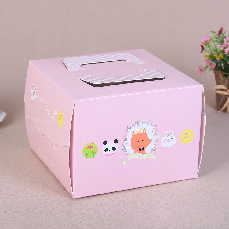 Portable 6 inch cake box Custom Cardboard Boxes