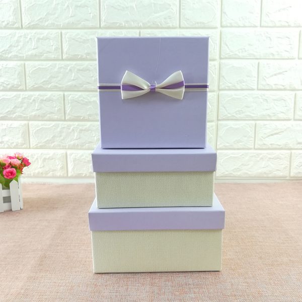 Purple square gift box for sale (1)