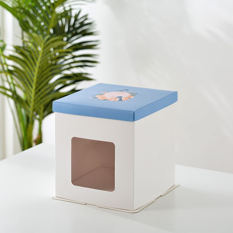 Color window cake boxes for sale Custom Cardboard Boxes