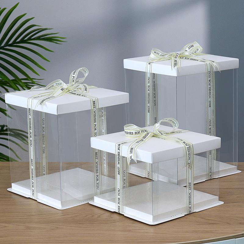 Creative transparent cake box | Custom Cardboard Boxes