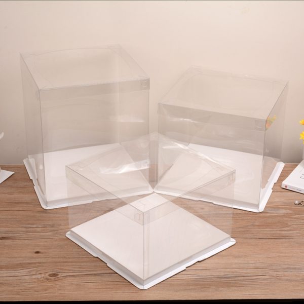 Three in one transparent cake box (2)