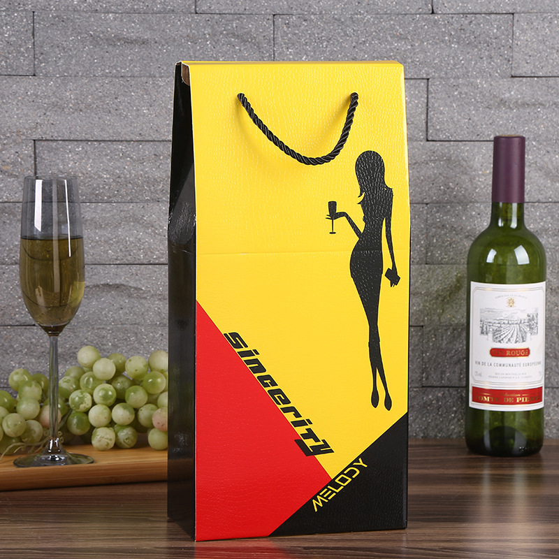 Two red wine carrying cases Custom Cardboard Boxes