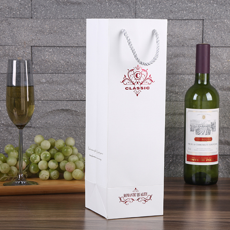 White creative wine box custom Custom Cardboard Boxes
