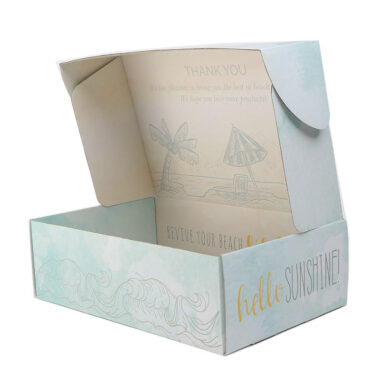 printed corrugated mailer box for clothing