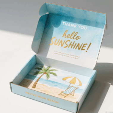 printed corrugated mailer box for clothing