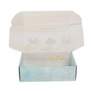 printed corrugated mailer box for clothing