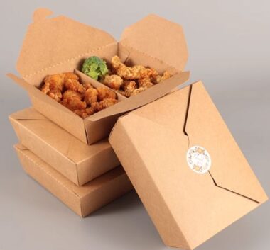 kraft paper bento lunch box
