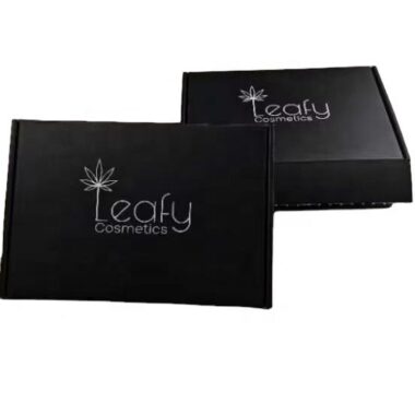 Custom black corrugated mailer boxes