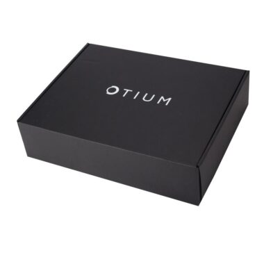 Custom black corrugated mailer boxes