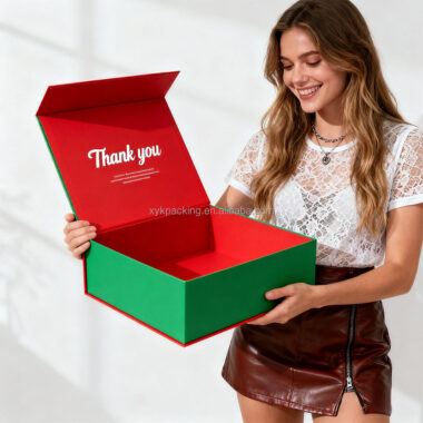 Custom Black Magnetic Folding Gift Box Factory for Luxury Clothing