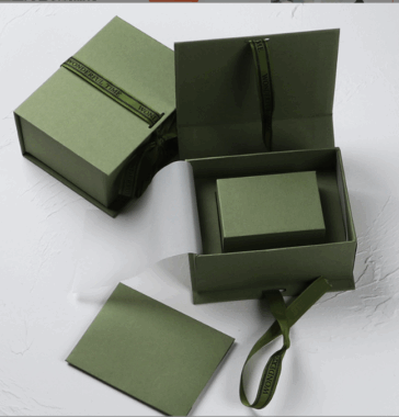 Blue magnetic rigid gift box