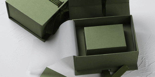 Blue magnetic rigid gift box