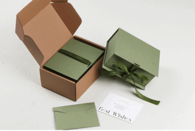 Blue magnetic rigid gift box