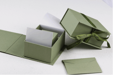 Blue magnetic rigid gift box