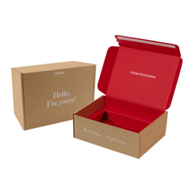 cardboard mailer box with self-sealing
