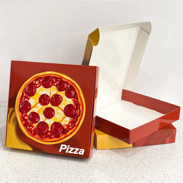 Custom corrugated kraft paper pizza boxes