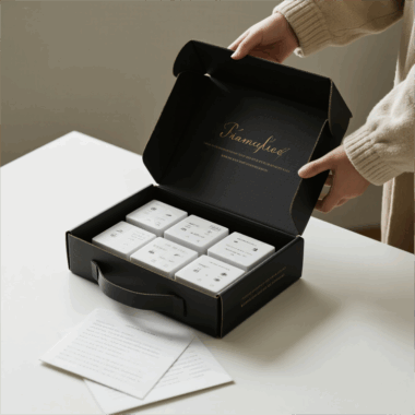 corrugated cosmetic self-seal mailing box