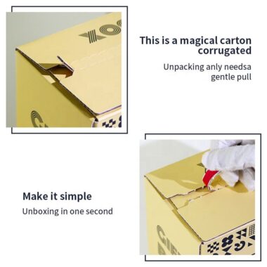 corrugated zipper self seal mailer box