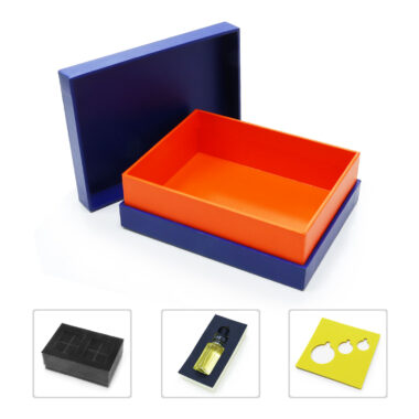 Custom elegant rigid paperboard gift box