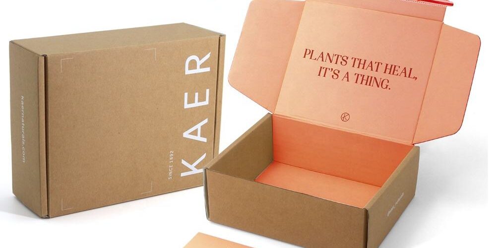 Custom kraft adhesive mailer box