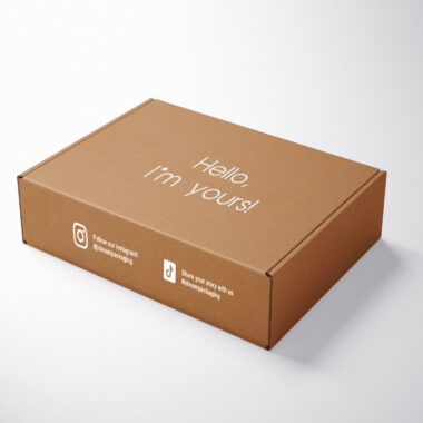 Custom logo corrugated shipping box