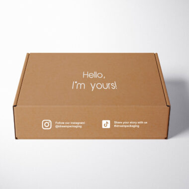 Custom logo corrugated shipping box