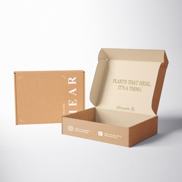 Custom logo corrugated shipping box