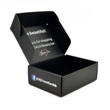 corrugated shoe box for postal shipping