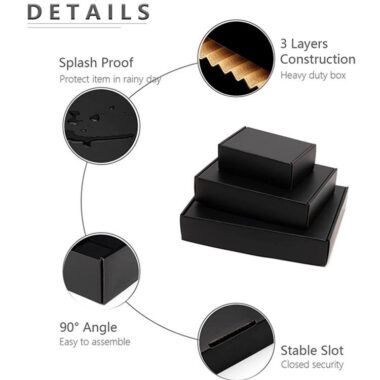 corrugated shoe box for postal shipping