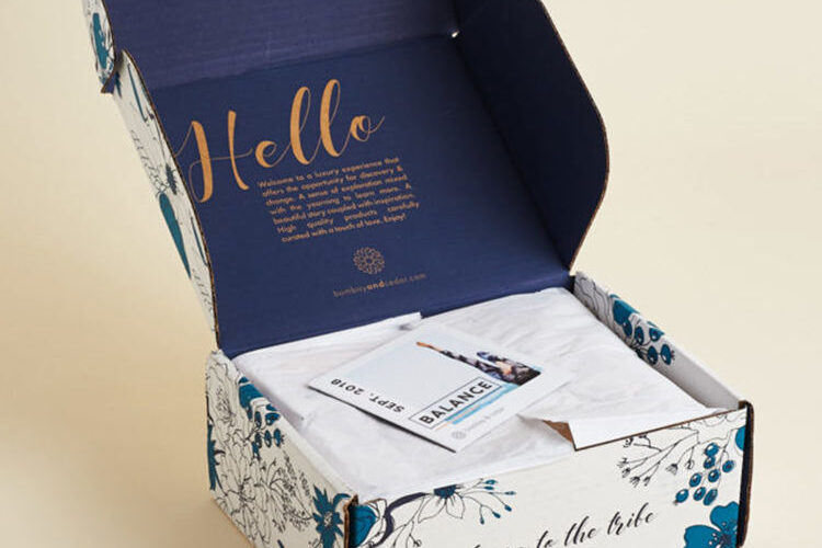 corrugated shoe box for postal shipping