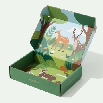 Custom folding cardboard mailer boxElegant folding flat cardboard mailer box, ideal for soap or cosmetic product shipping and retail packaging.