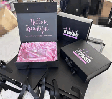 magnetic folding cardboard gift box