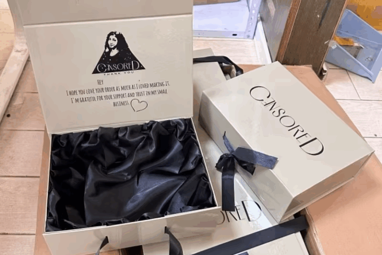 magnetic folding cardboard gift box