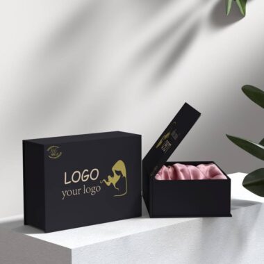 Luxury rigid cardboard wig packaging box