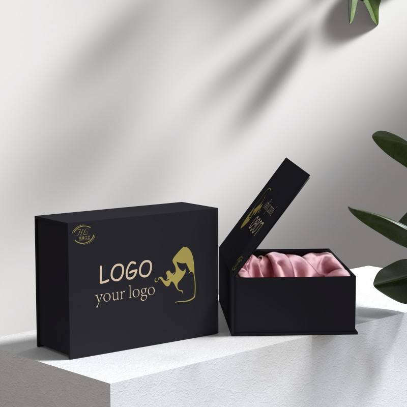 Luxury rigid cardboard wig packaging box