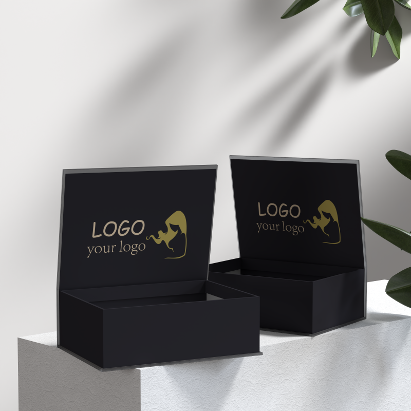 Luxury rigid cardboard wig packaging box