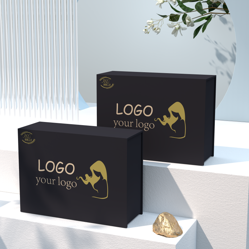 Luxury rigid cardboard wig packaging box