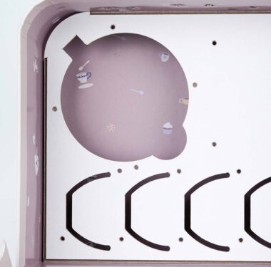 Pink lock-secured rigid gift box