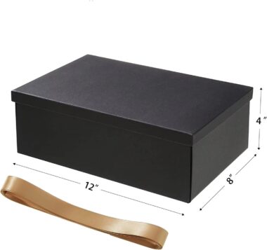 black folding clothing packaging box