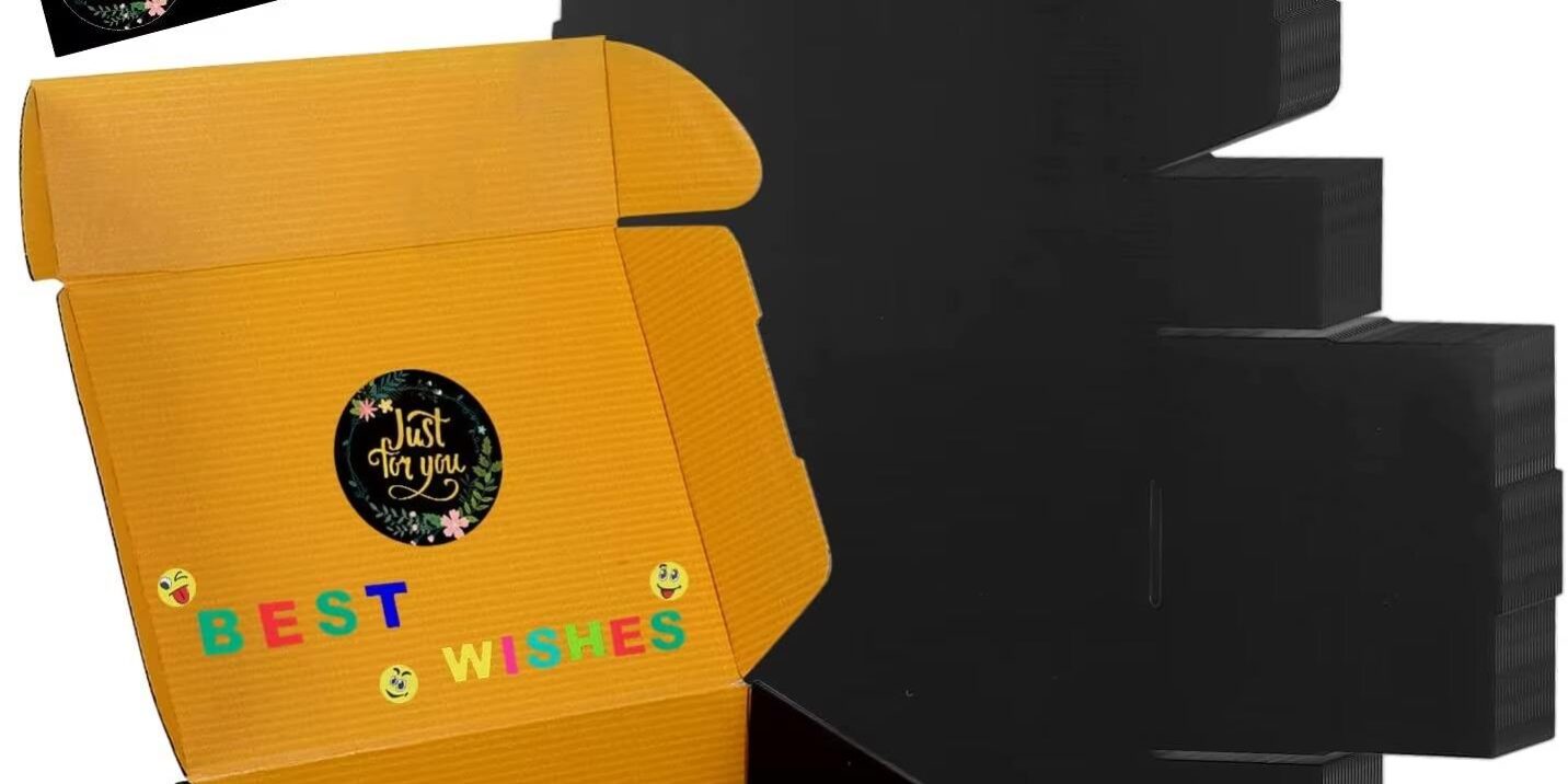 black folding clothing packaging box