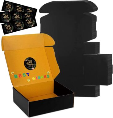 black folding clothing packaging box