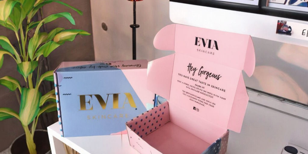 Custom printed corrugated shipping box