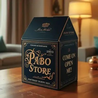 Custom printed corrugated shipping box