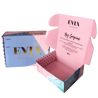 Custom printed corrugated shipping box