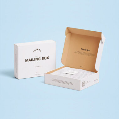 Custom printed paper mail packaging box