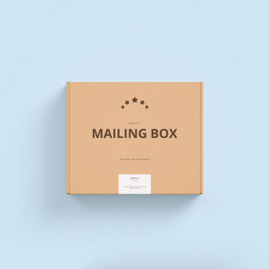 Custom printed paper mail packaging box