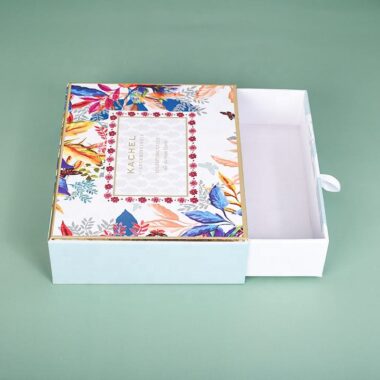 rigid drawer gift box for greeting cards