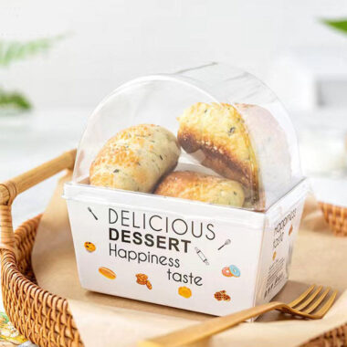 hamburger box with dome cover