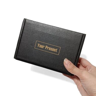 Eco-friendly black kraft fold mailer boxes