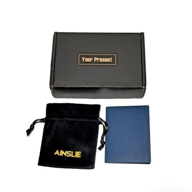 Eco-friendly black kraft fold mailer boxes